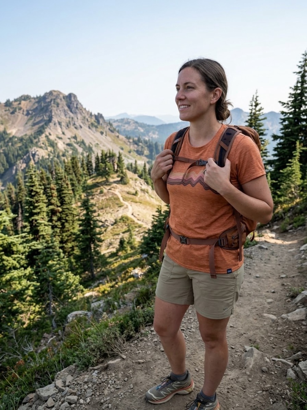 Patagonia Women’s XL Capilene Cool Daily Graphic Hiking Shirt
